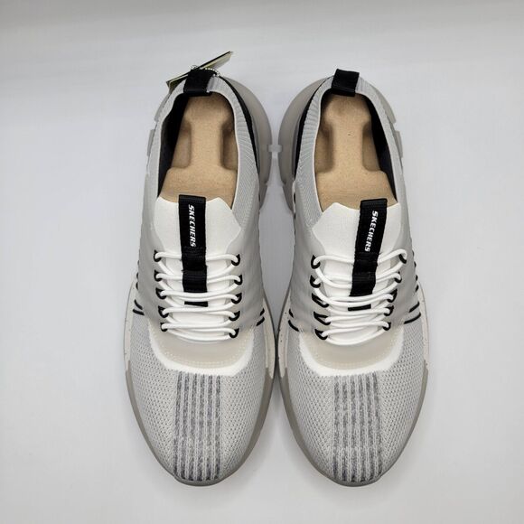 Skechers Romello Varsper Mens 11 Shoes Light Gray Casual Slip On Sneakers - Picture 4 of 12